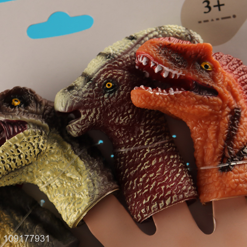 Top products dinosaur series finger puppet pvc finger puppet toy
