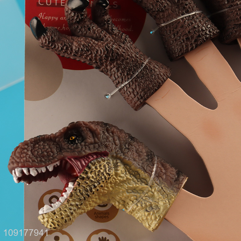 Best selling dinosaur series finger puppet pvc finger puppet toy wholesale