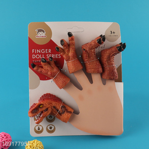 Latest products dinosaur creative finger puppet pvc finger puppet toy