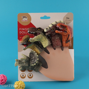 Top products dinosaur series finger puppet pvc finger puppet toy