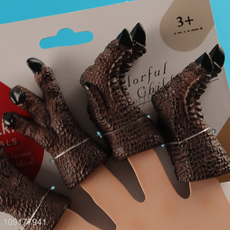 Best selling dinosaur series finger puppet pvc finger puppet toy wholesale