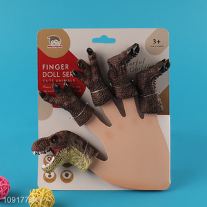 Best selling dinosaur series finger puppet pvc finger puppet toy wholesale