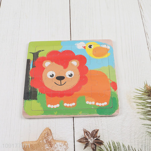 Good Quality Cartoon Tiger Wooden Jigsaw Puzzle for Kids Toddlers