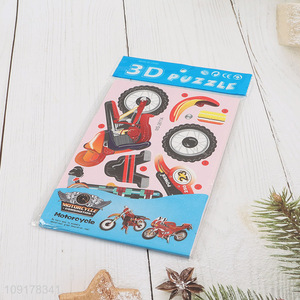 Hot Selling 3D Puzzle Cartoon Paper Puzzle DIY Model Building Kit (Motorcycle)