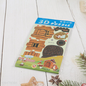 Factory Supply 3D Puzzle Cartoon Paper Puzzle DIY Model Building Kit (Pet House)