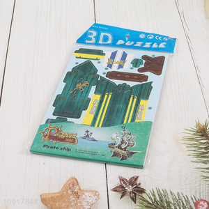 New Product 3D Puzzle Cartoon Paper Puzzle DIY Model Building Kit (Pirate Ship)