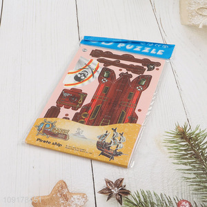 High Quality 3D Puzzle Cartoon Paper Puzzle DIY Model Building Kit (Pirate Ship)