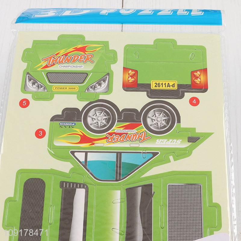 China Imports 3D Puzzle Cartoon Paper Puzzle DIY Model Building Kit (Racecar)