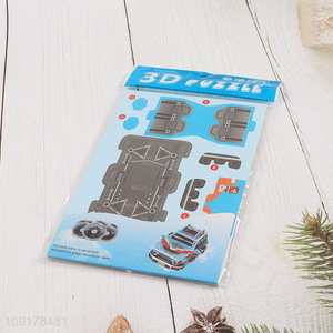 Factory Supply 3D Puzzle Cartoon Paper Puzzle DIY Model Building Kit (Racecar)