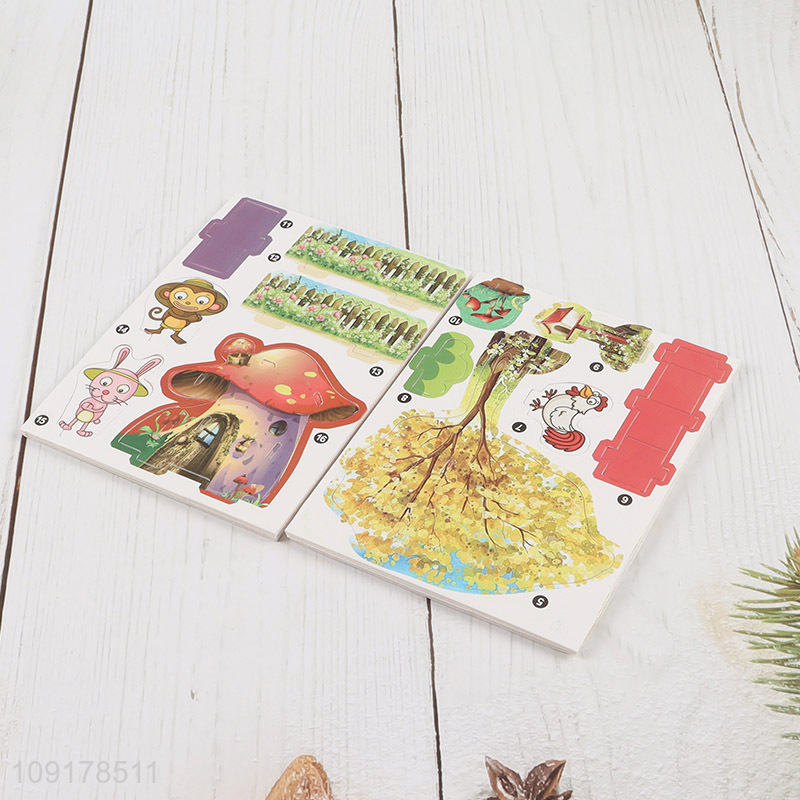 New Arrival 3D Puzzle Cartoon Paper Puzzle DIY Model Building Kit (Mushroom House)