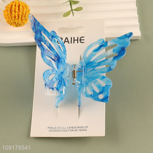 Popular products butterfly shape hair claw clips hair decoration for women