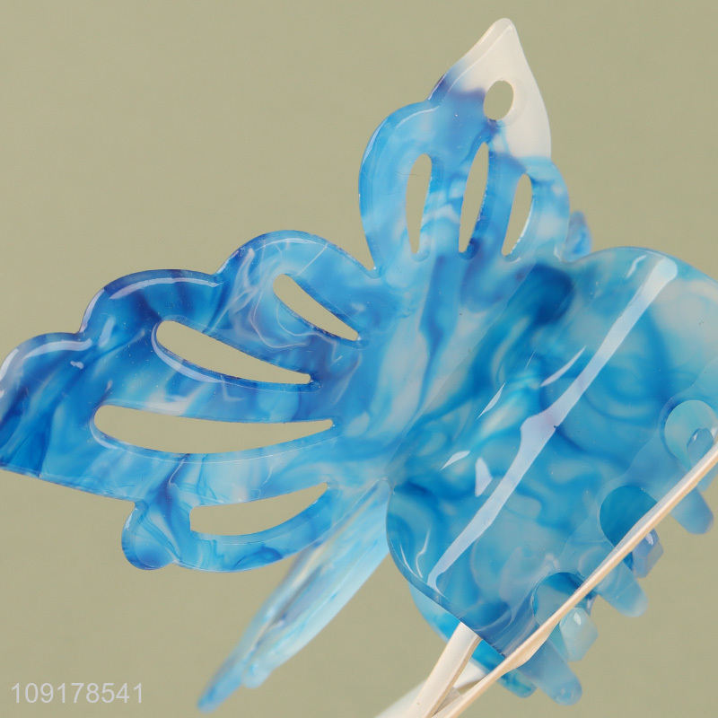 Popular products butterfly shape hair claw clips hair decoration for women