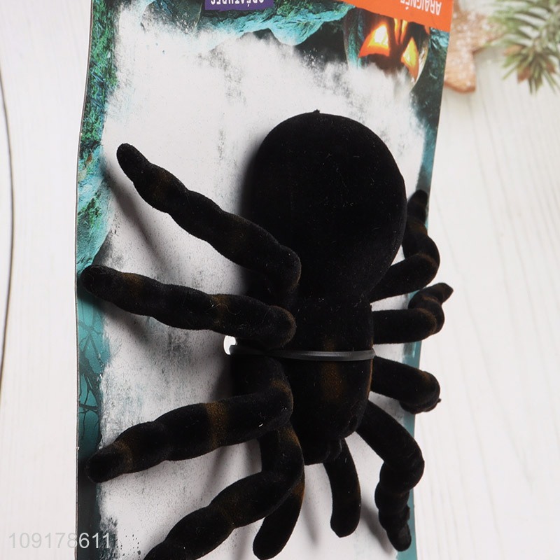 New Product Halloween Black Plush Spider Fake Spider Ghost House Party Props
