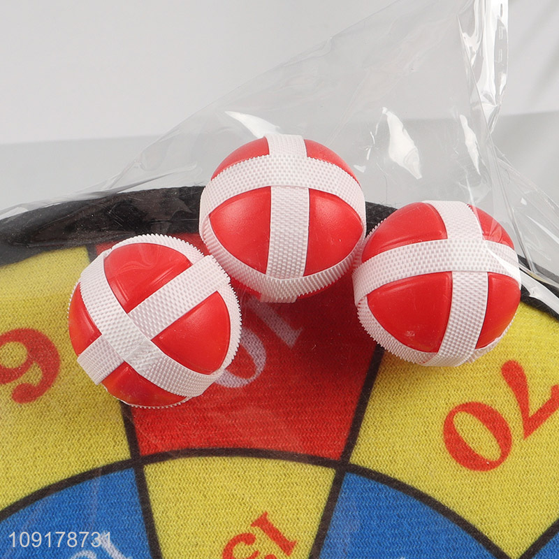 Good Quality Safety Target Fabric Dart Board Set with Sticky Balls for Kids
