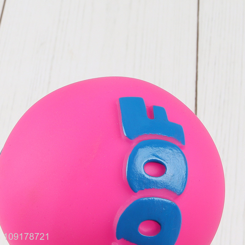 Factory Price Bite Resistant Squeaky Dog Toy Ball Dog Chew Toy