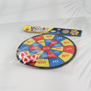 Good Quality Safety Target Fabric Dart Board Set with Sticky Balls for Kids