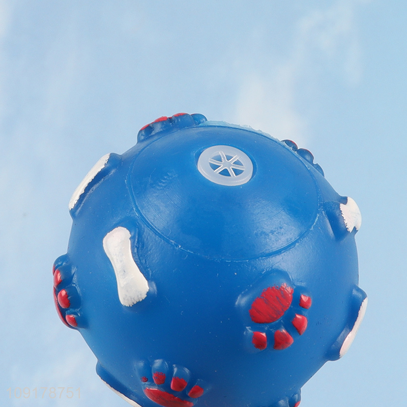 Factory Wholesale Bone Shaped Dog Chew Teething Toy Dog Squeaky Toy