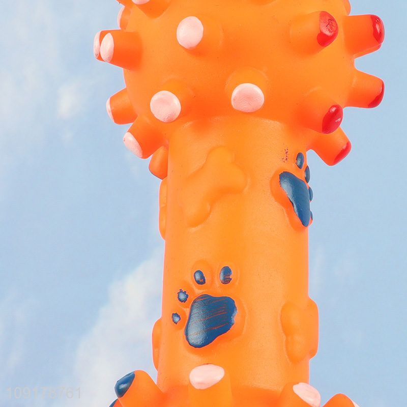 China Wholesale Dog Squeaky Toy Bone Shaped Dog Puppy Teething Toy