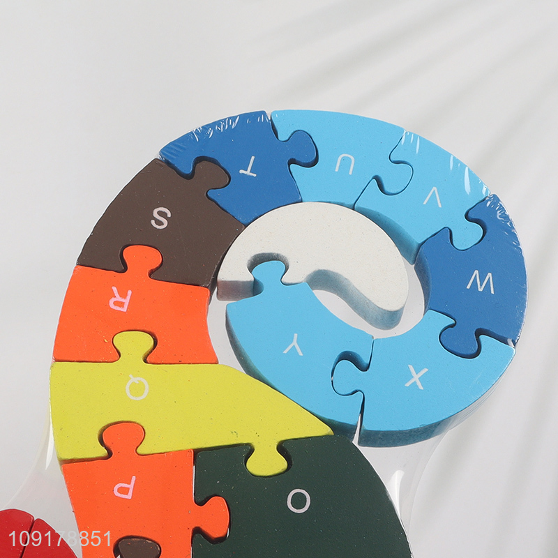 Online Wholesale Wooden Animal Alphabet Number Puzzle for Toddlers (Seahorse)