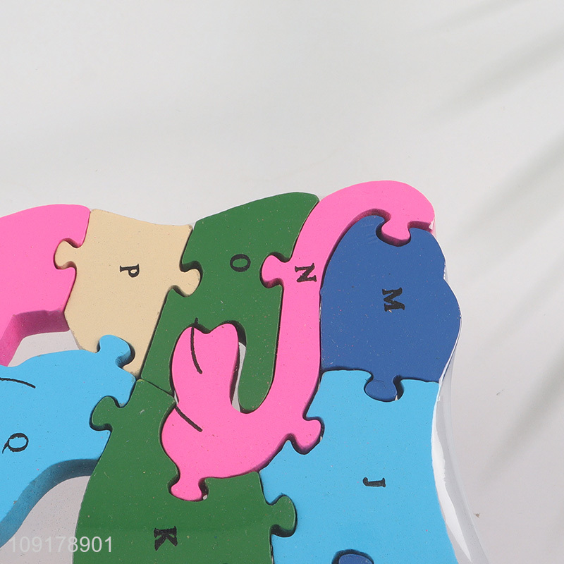 High Quality Wooden Animal Alphabet Number Puzzle for Toddlers (Lion)