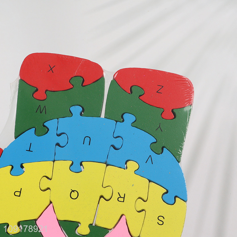 China Imports Wooden Animal Alphabet Number Puzzle for Toddlers (Bear)