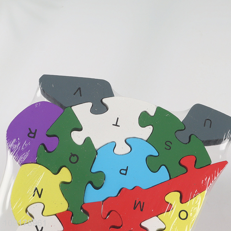 New Arrival Wooden Animal Alphabet Number Puzzle for Toddlers (Rabbit)