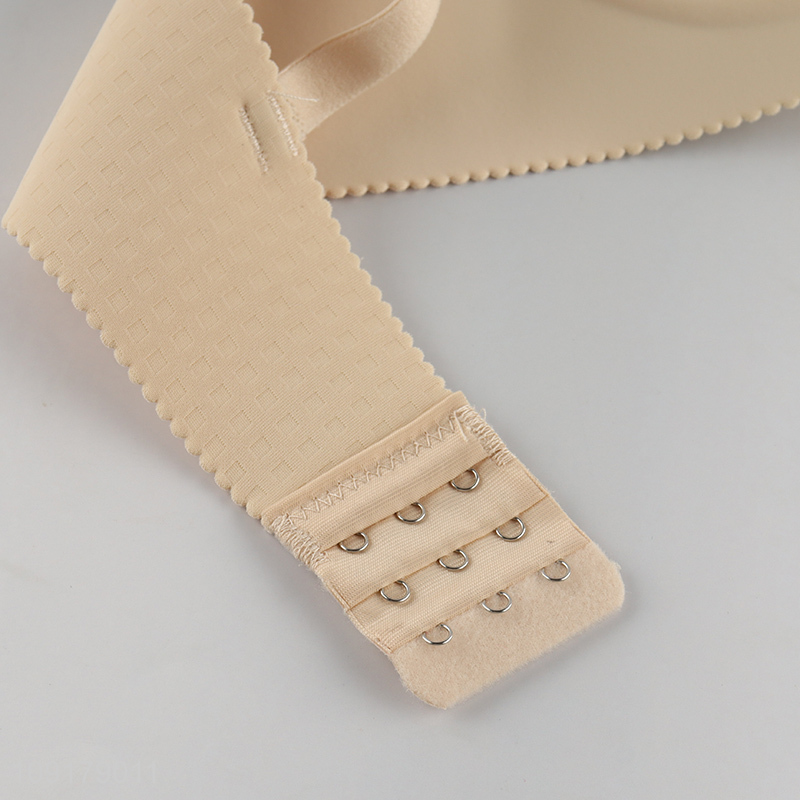 Yiwu market polyester skin-friendly adjustable women's seamless bra