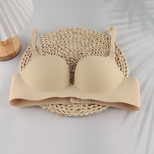 Yiwu market polyester skin-friendly adjustable women's seamless bra
