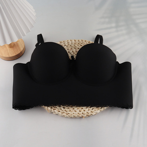 New arrival black fashion polyester adjustable women's seamless bra