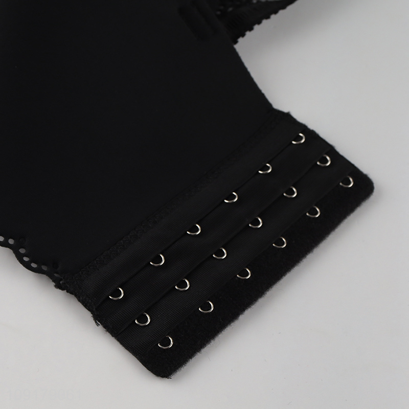 New arrival black fashion polyester adjustable women's seamless bra