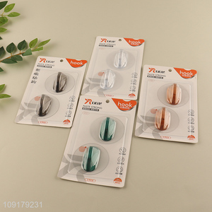 Top selling 2pcs simple sticky hook wall hook coat hook