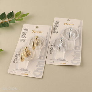 China factory 2pcs paste strong sticky hook wall hook set