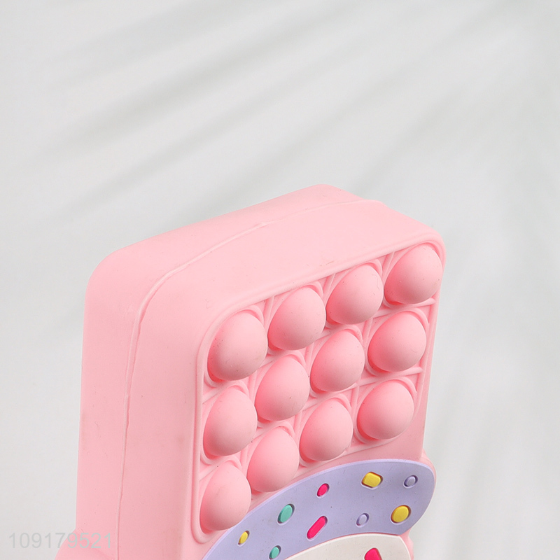 New Product Cute Ice Cream Pop It Silicone Coin Purse for Kids Girls