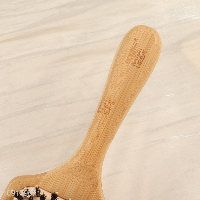 High Quality Bamboo Hair Brush Scalp Massage Comb for Men & Women