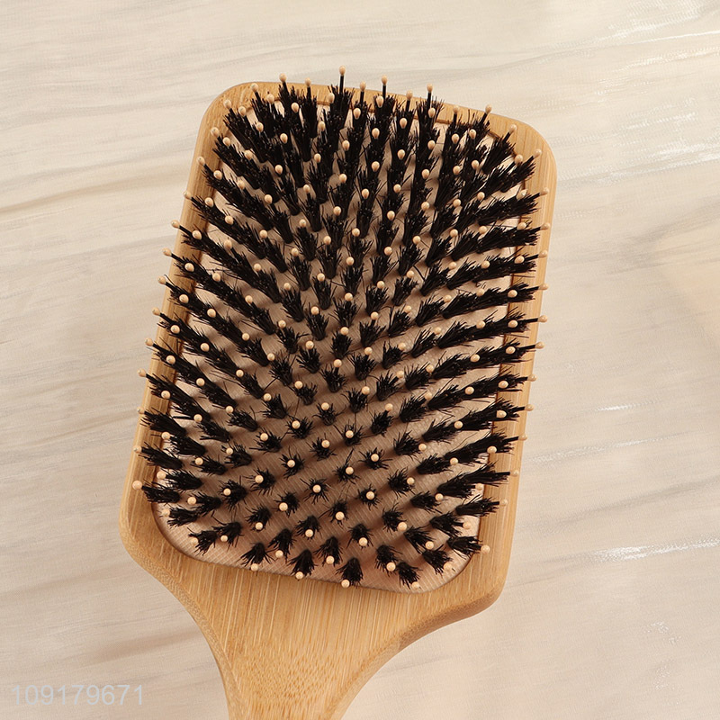 High Quality Bamboo Hair Brush Scalp Massage Comb for Men & Women