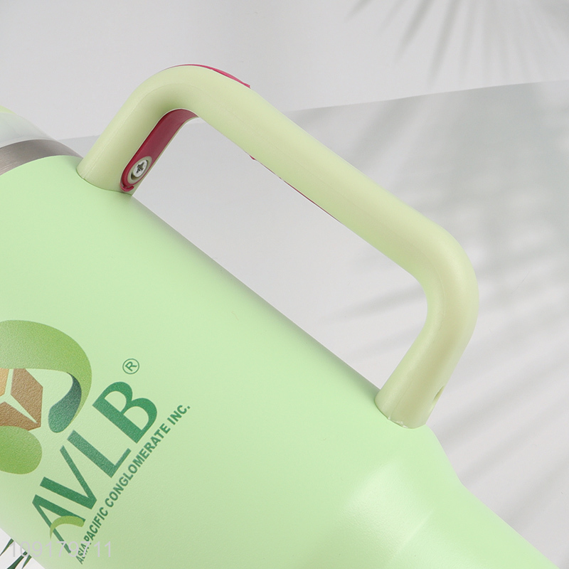 Custom Logo Stainless Steel Insulated Travel Mug Tumbler with Handle