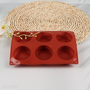 Hot Selling 6-Cavity Silicone Mold for Cake Chocolate Jello Pudding