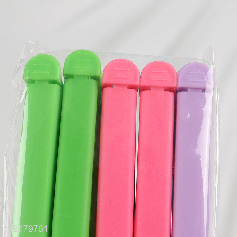New Product 10 Pieces Colroful Plastic Sealing Clips Food Bag Clips