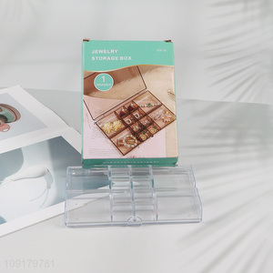 Factory Price Plastic Jewelry Storage Box Jewelry Organizer with Dividers