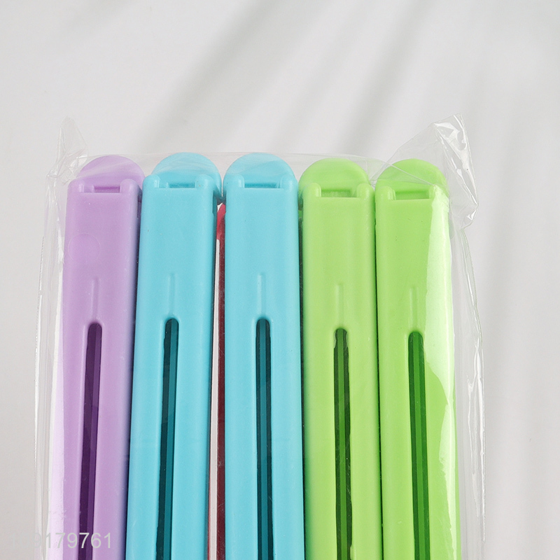 New Product 10 Pieces Colroful Plastic Sealing Clips Food Bag Clips