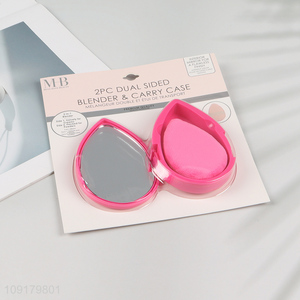 Online Wholesale 2-In-1 Powder Puff and Travel Case Set for Women