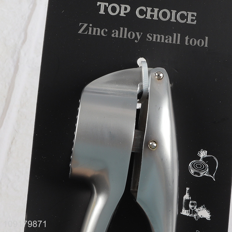 Factory Price Kitchen Gadgets Stainless Steel Manual Garlic Press