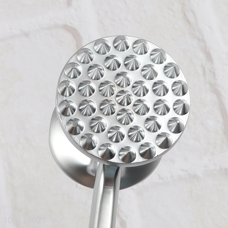 Wholesale Stainless Steel Meat Tenderizer Hammer Double Sided Meat Mallet