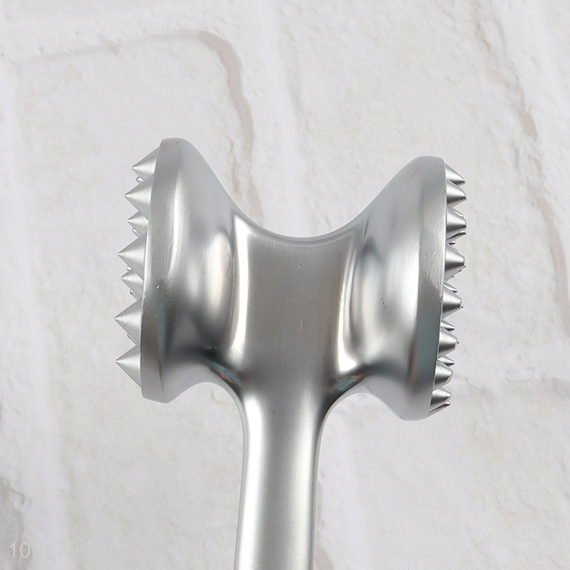 Wholesale Stainless Steel Meat Tenderizer Hammer Double Sided Meat Mallet