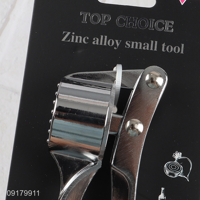 Custom Logo Garlic Press Heavy Duty Stainless Steel Garlic Mincer