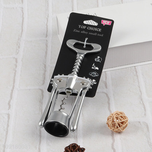 New Arrival Wing Corkscrew Stainless Steel Wine Opener with Bottle Opener