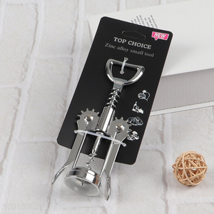 Good Quality Wine Opener Stainless Steel Wing Corkscrew for Kitchen Bar