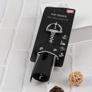 High Quality Stainless Steel Wing Corkscrew Wine Opener with Bottle Opener