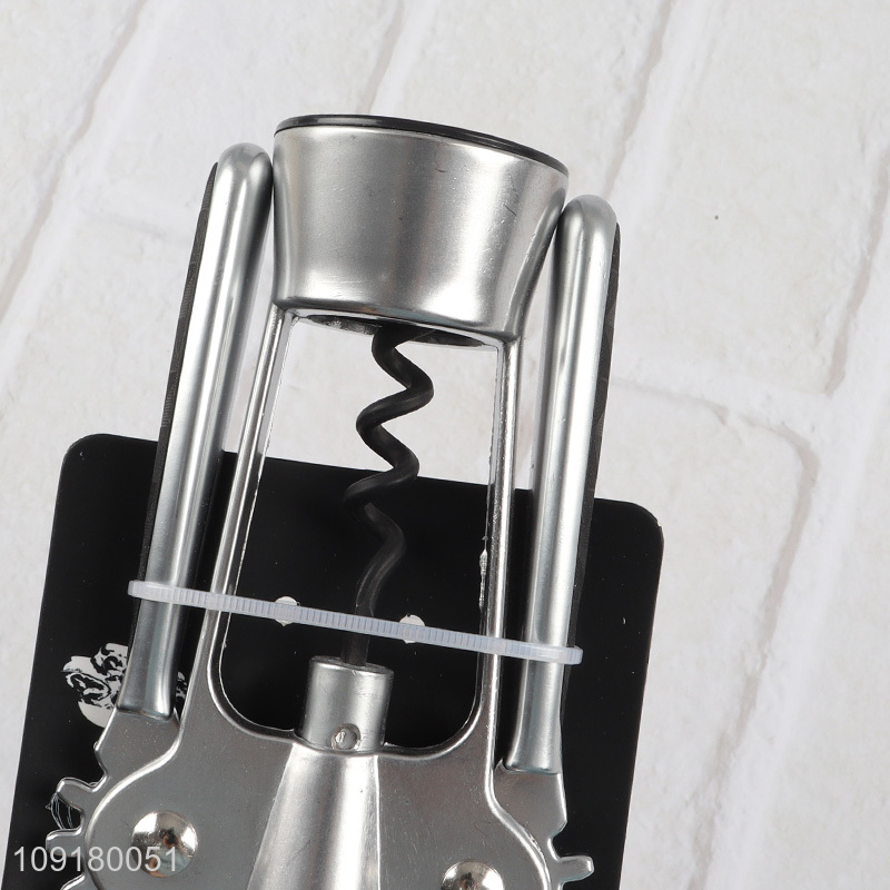New Product Wine Opener Stainless Steel Wing Corkscrew with Bottle Opener