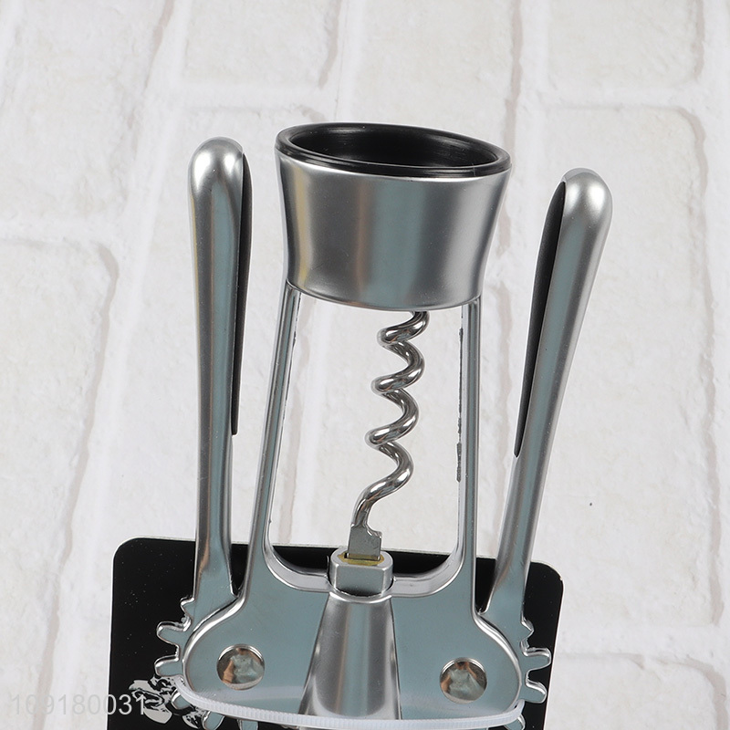 New Arrival Wing Corkscrew Stainless Steel Wine Opener with Bottle Opener